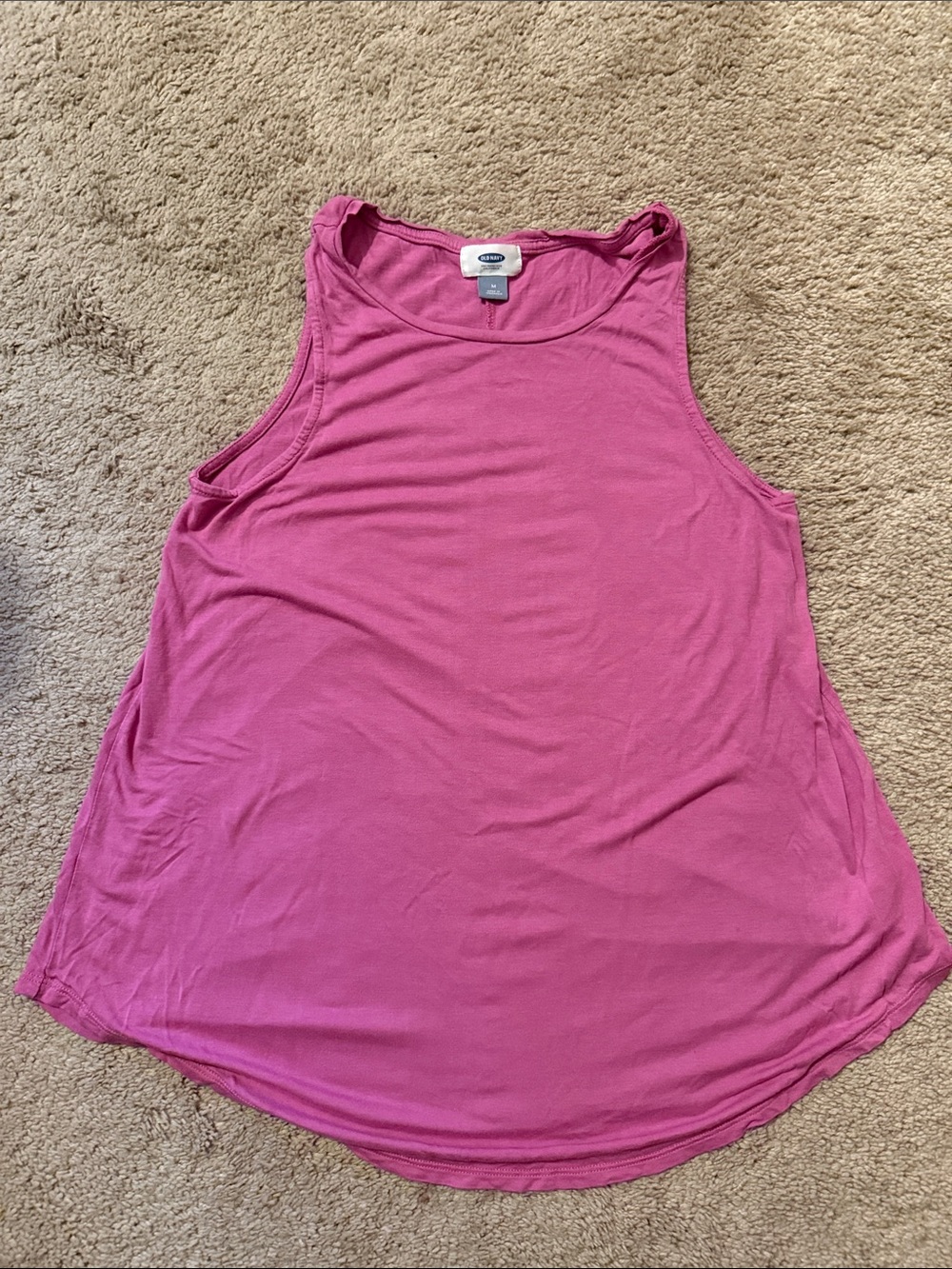 Old Navy Bright Pink Women's Scoop Neck Tank